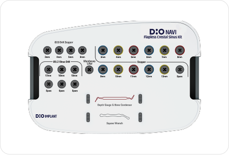 DIO NAVI Flapless Crestal Sinus kit